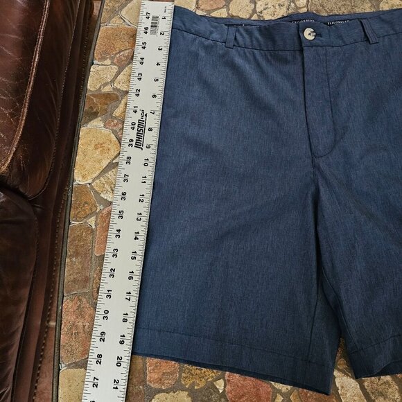 Tailor Byrd Men's 36, Dark Blue Navy, Golf Shorts With Button Closure - Picture 10 of 12